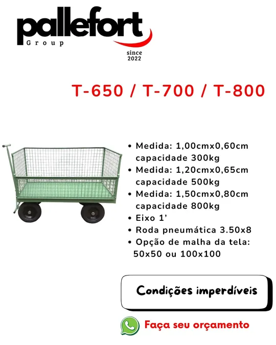 T-650 / T-700 / T-800 - Pallefort